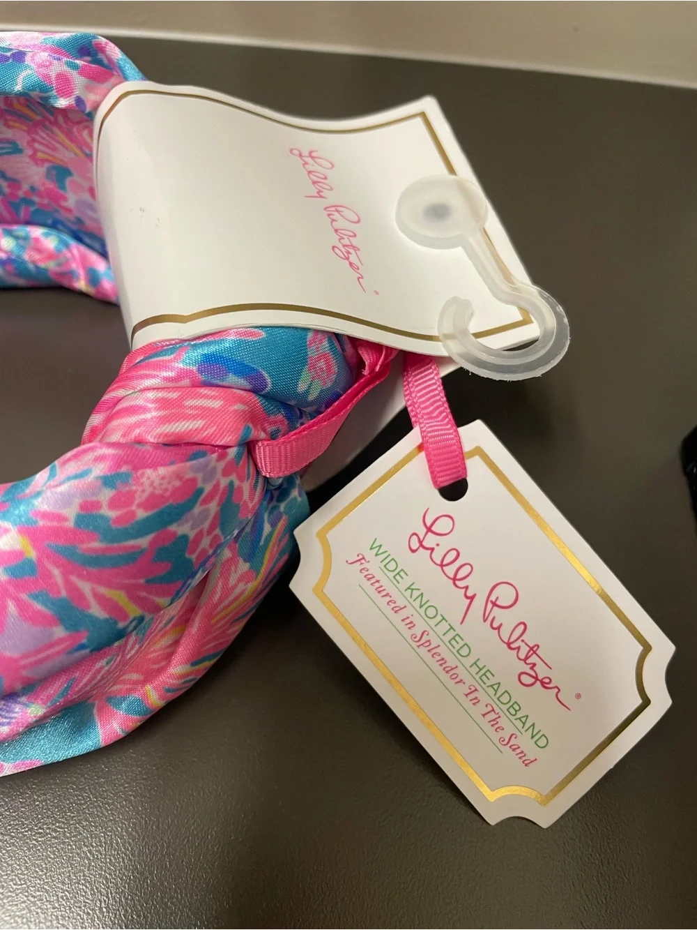 Lilly Pulitzer Pink & Turquoise Mermaid Knot Headband